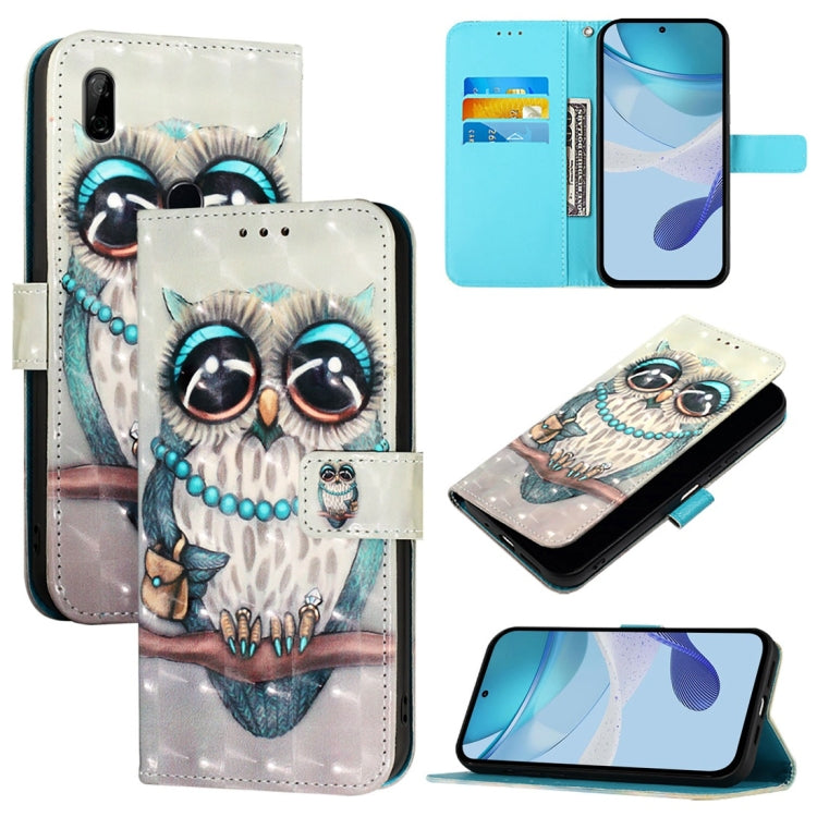 3D Painting Horizontal Flip Leather Phone Case