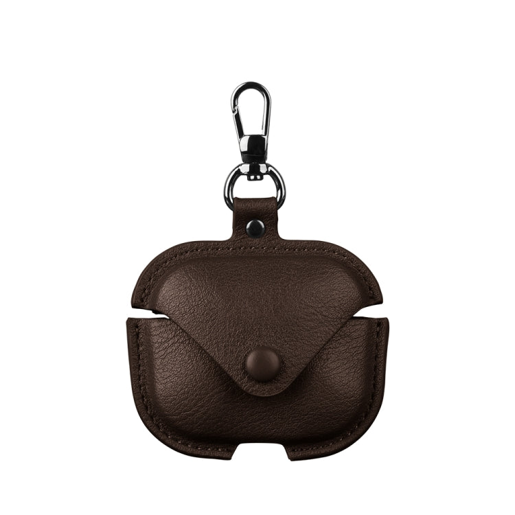 Business Leather Earphone Protective Case with Hook