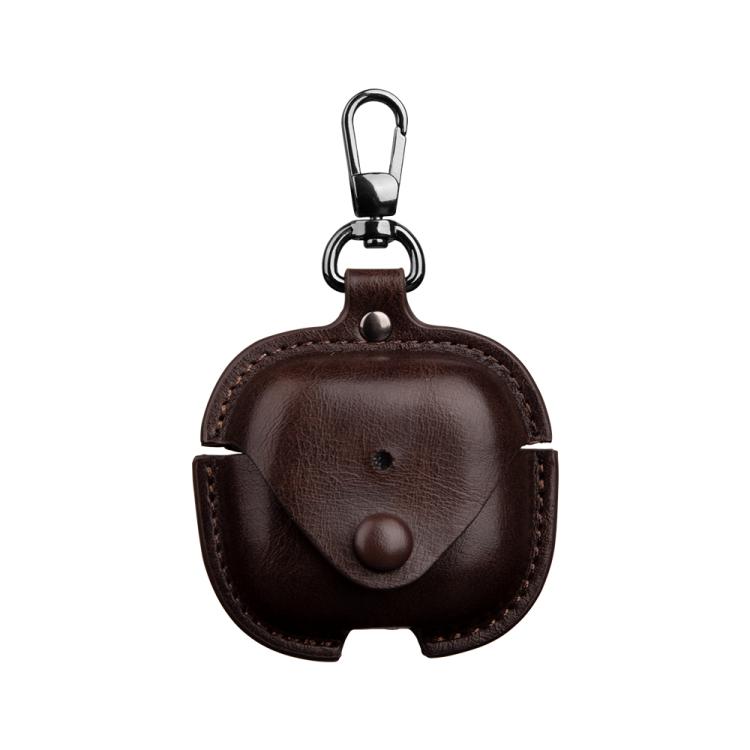 Business Leather Earphone Protective Case with Hook