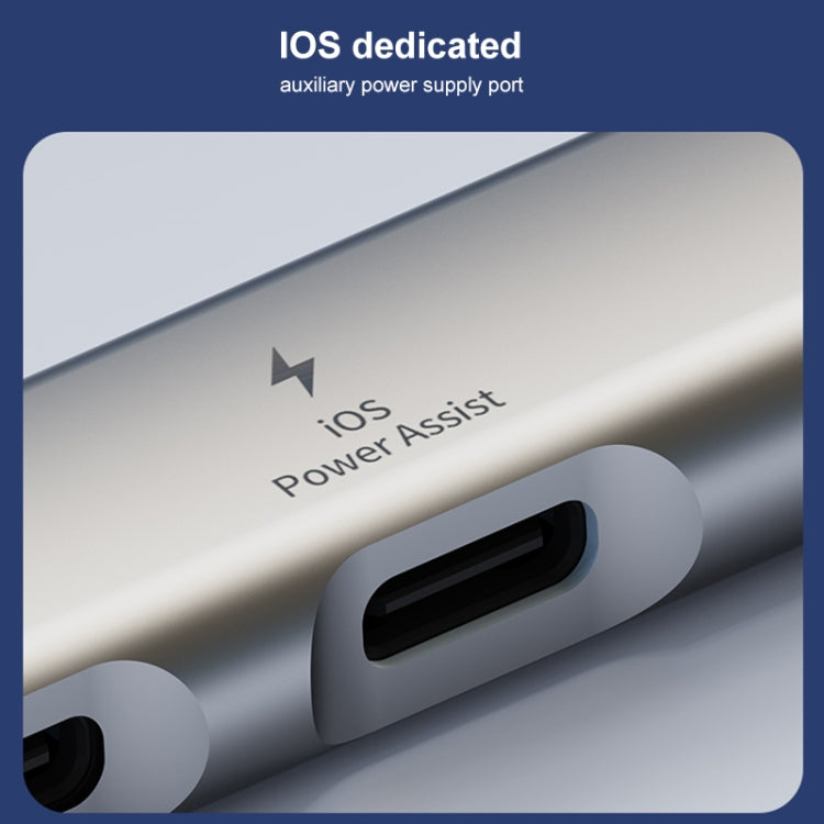 5 in 2 Multi-function HUB Adapter, USB-C / Type-C + 8 Pin, USB-C / Type-C + USB-A