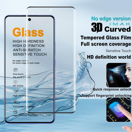 imak No Edge Version 3D Curved Full Screen Tempered Glass Film, For Realme P4 Power 5G / Narzo Power 5G, For Realme 16 Pro+ 5G Global, For Realme P4 Pro 5G, For Realme 15 / 15 Pro 5G Global, For Realme 14 Pro Lite, For Realme P3 Pro 5G, For Realme 14 P...