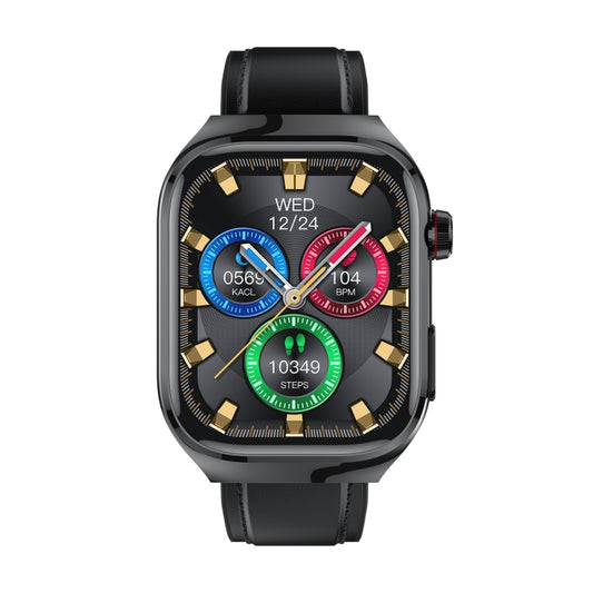 TK16 2,04 Zoll LCD-Bildschirm Lederarmband Smartwatch unterstützt Gesundheitsüberwachung