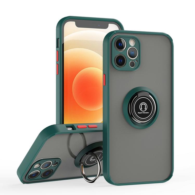Q Shadow 1 Series TPU + PC Phone Case with Ring, For iPhone 13 Pro, For iPhone 12, For iPhone 12 Pro Max, For iPhone 12 Pro