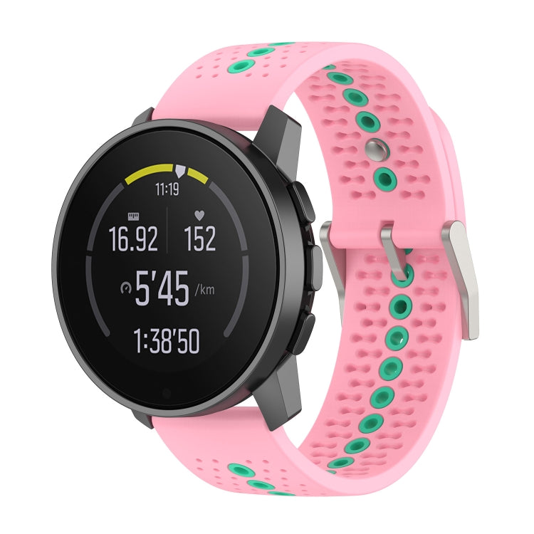 Colorful Hole Silicone Watch Band, For Suunto Run / Race S