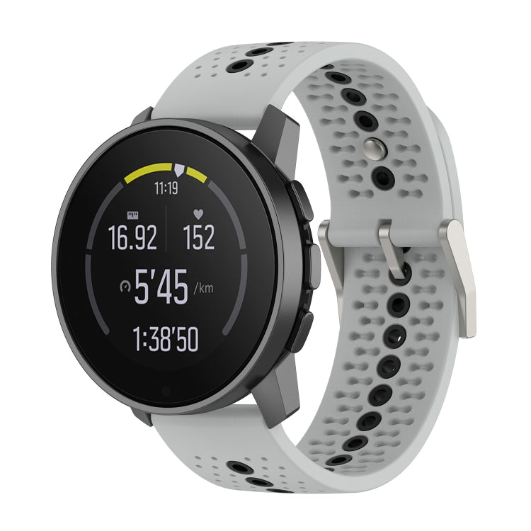 Colorful Hole Silicone Watch Band, For Suunto Run / Race S