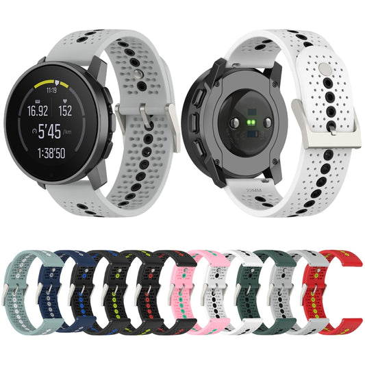 Colorful Hole Silicone Watch Band, For Suunto Run / Race S