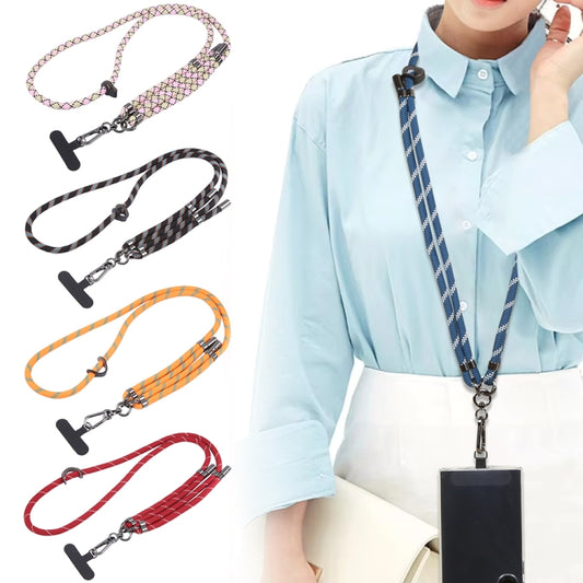 Twill Weave Adjustable Mobile Phone Anti-lost Long Lanyard