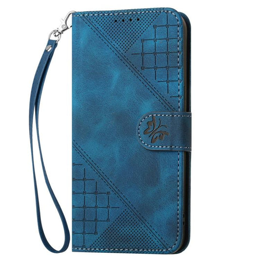 Grid Butterfly Embossed Pattern Leather Phone Case with Lanyard, For Realme C20 / C11 2021 / C21, For Realme 8 / 8 Pro, For Realme GT 5G / GT Neo