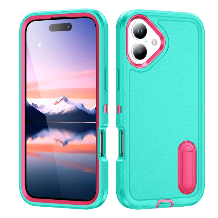 Rugged PC + Silicone Phone Case with Holder