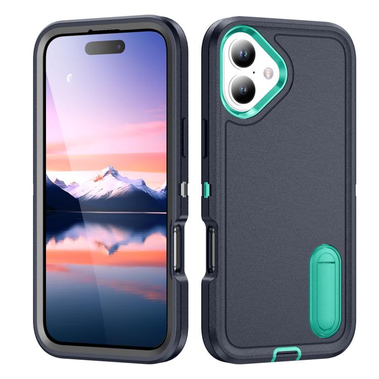 Rugged PC + Silicone Phone Case with Holder