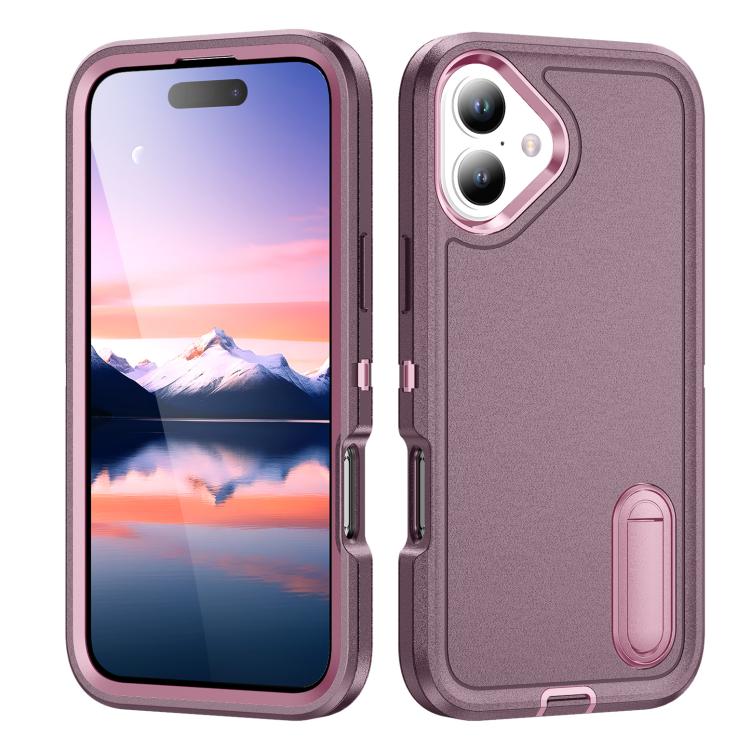 Rugged PC + Silicone Phone Case with Holder