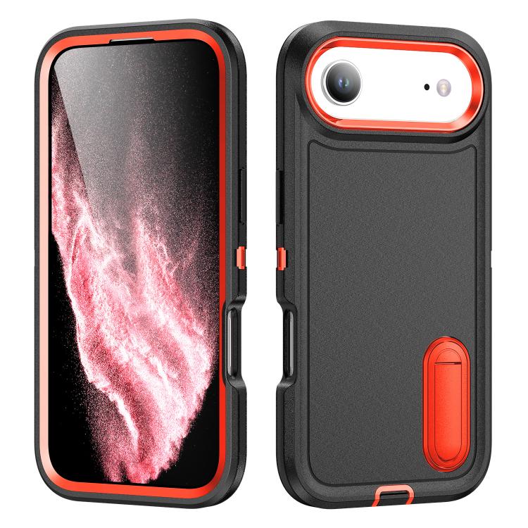 Rugged PC + Silicone Phone Case with Holder