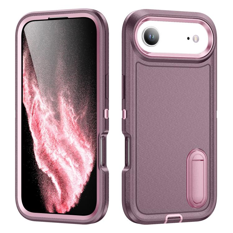 Rugged PC + Silicone Phone Case with Holder