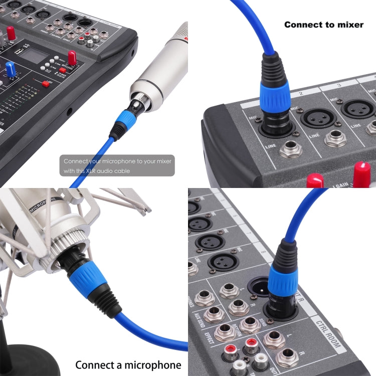 JC1015 XLR 3pin Male to Female Audio Cable, 1m, 1.8m, 3m, 5m, 10m