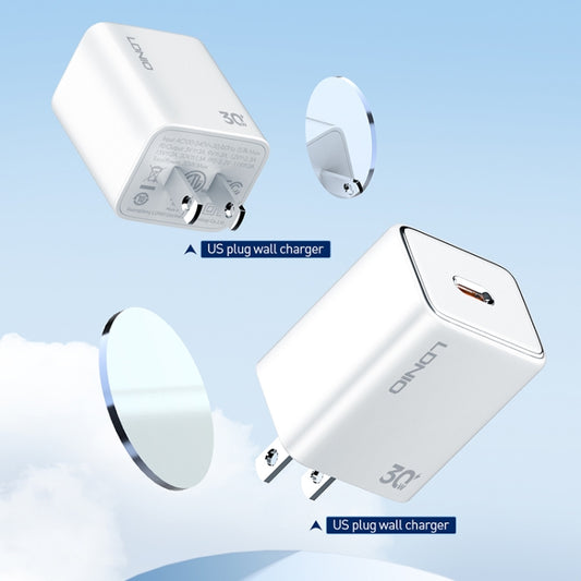 LDNIO A1508C PD30W USB-C / Type-C Fast Charger with 1m Type-C Cable