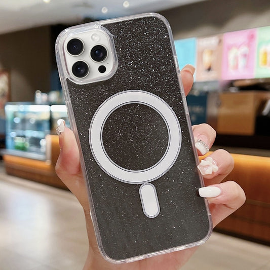 Acryl Transparent Glitzer MagSafe Handyhülle, Für iPhone 13, Für iPhone 12 / 12 Pro, Für iPhone 12 Pro Max, Für iPhone 11 Pro Max, Für iPhone 11, Für iPhone 11 Pro, Für iPhone XS / X, Für iPhone XR, Für iPhone XS Max, Für iPhone 8 Plus / 7 Plus