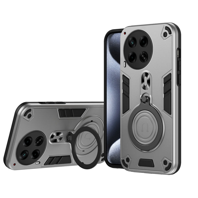 Metal Ring 360 Degree Rotating Holder PC Hybrid TPU Phone Case, For Tecno Pova 6, For Tecno Camon 30 Pro 5G, For Tecno Camon 30 4G