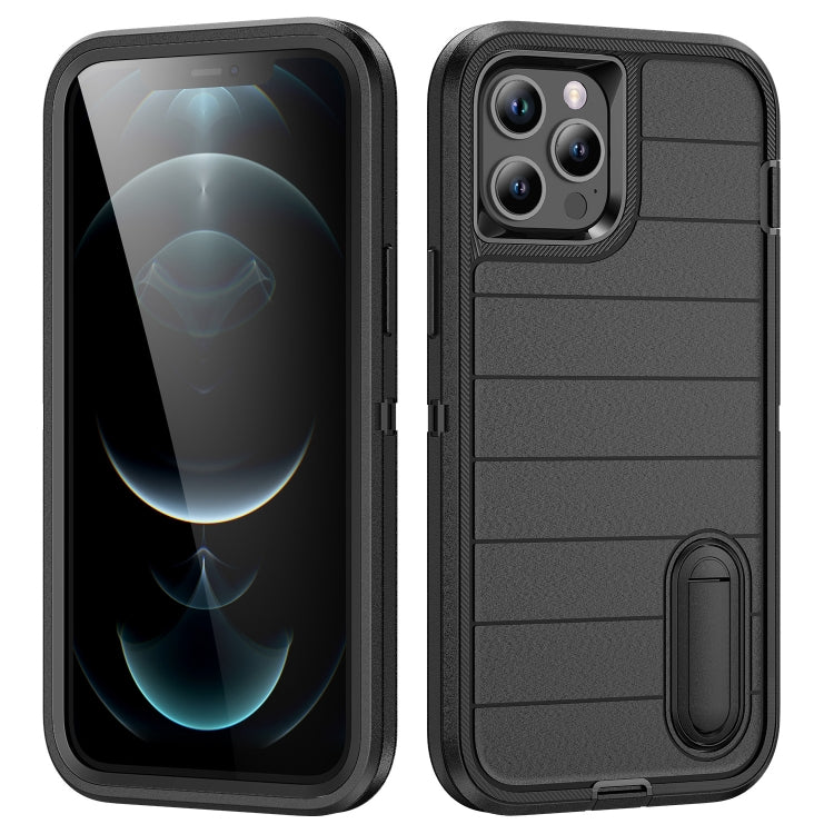 Defender Gen2 Rugged PC + Silicone Phone Case with Holder, For iPhone 12 Pro, For iPhone 11