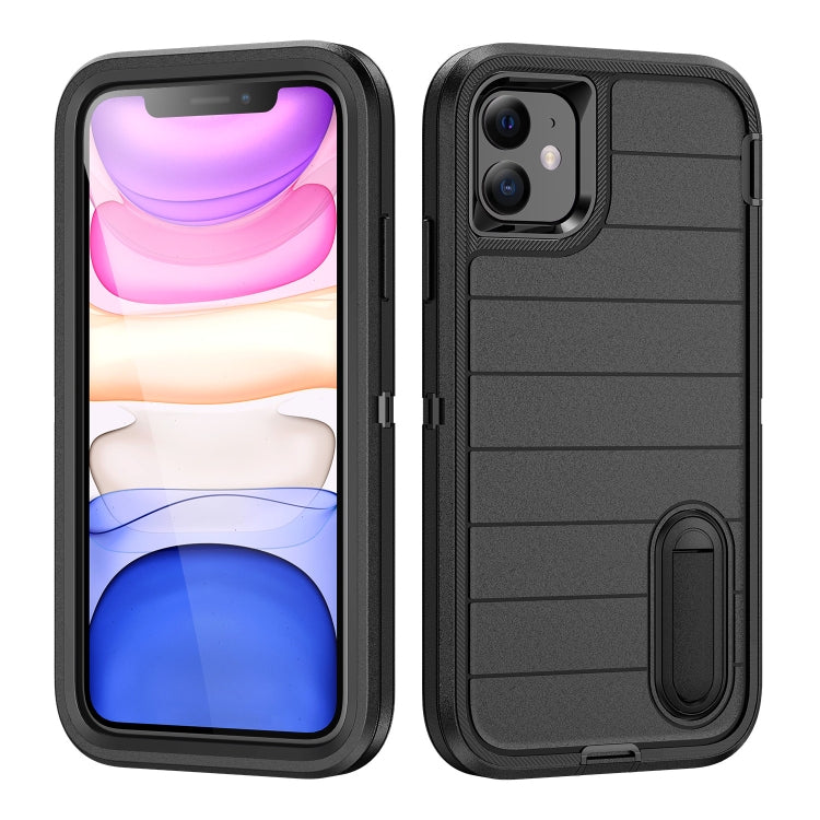 Defender Gen2 Rugged PC + Silicone Phone Case with Holder, For iPhone 12 Pro, For iPhone 11