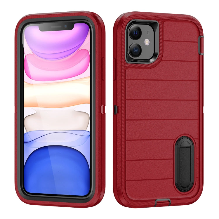 Defender Gen2 Rugged PC + Silicone Phone Case with Holder, For iPhone 12 Pro, For iPhone 11