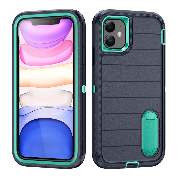 Defender Gen2 Rugged PC + Silicone Phone Case with Holder, For iPhone 12 Pro, For iPhone 11
