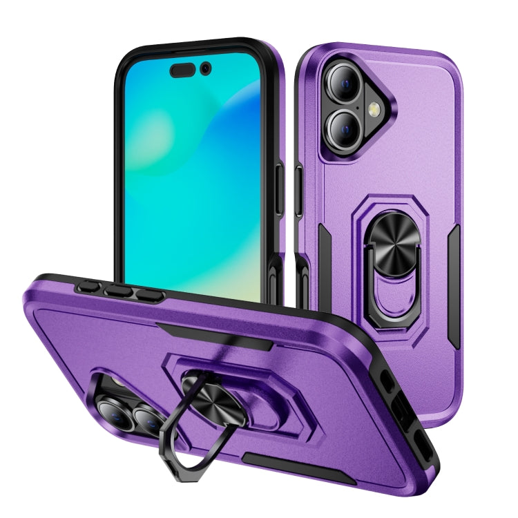 Pioneer Armor Heavy Duty PC + TPU Phone Case with Holder, For iPhone 18 Pro, For iPhone 18 Pro Max, For iPhone 17e / 16e, For iPhone 17 Pro Max, For iPhone 17 Pro, For iPhone 17, For iPhone Air, For iPhone 16 Pro Max, For iPhone 16 Pro, For iPhone 16 Plus
