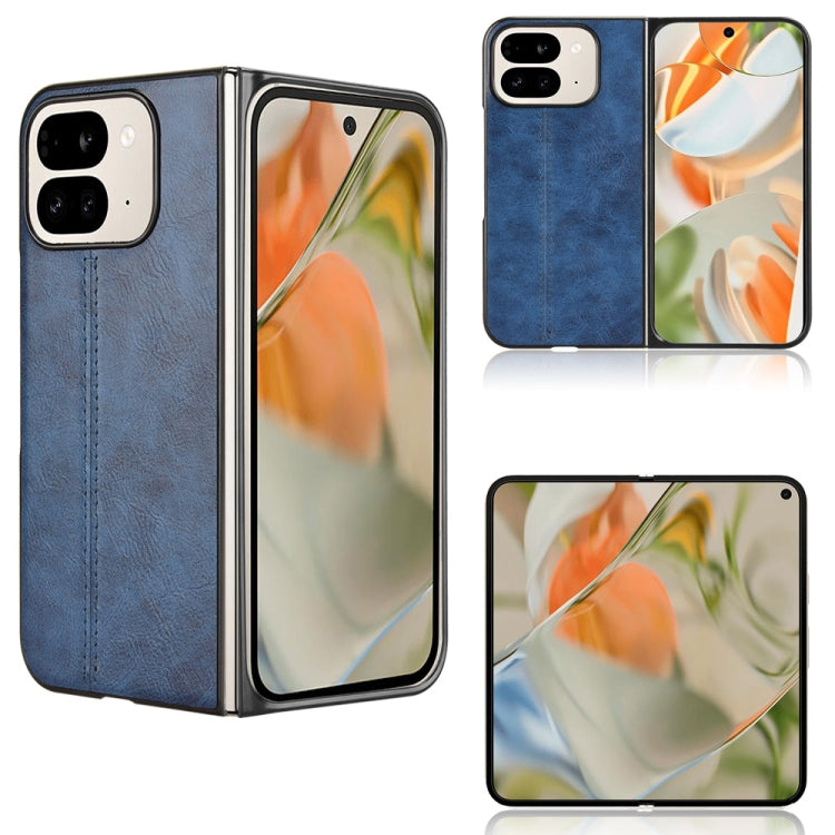 Cow Pattern Sewing Back Cover Phone Case, For Google Pixel 10 Pro Fold, For Google Pixel 9 Pro Fold