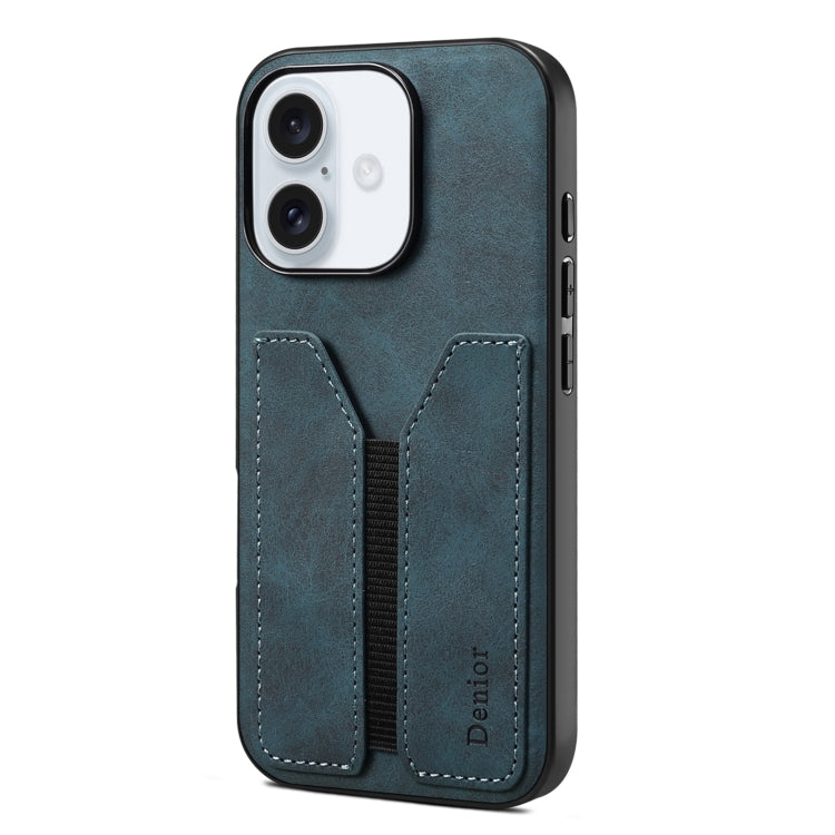 Denior D07 DV Elastic Card Slot PU Back Cover Phone Case, For iPhone 18 Pro / 17 Pro, For iPhone 18 Pro Max / 17 Pro Max, For iPhone 17e / 16e, For iPhone 17, For iPhone Air, For iPhone 16 Pro Max, For iPhone 16 Pro, For iPhone 16 Plus, For iPhone 16