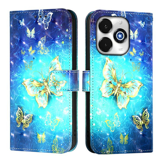3D Painting Horizontal Flip Leather Phone Case