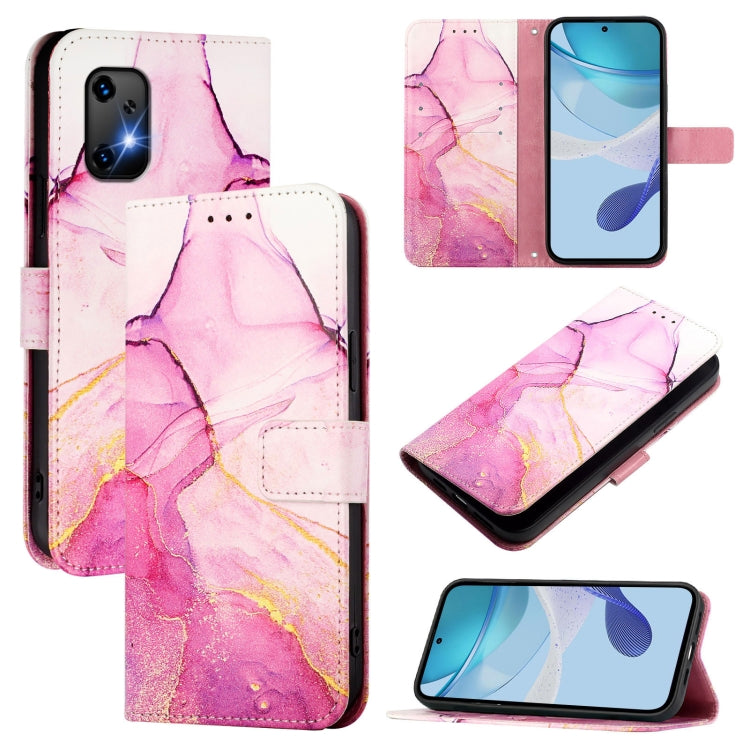 PT003 Marble Pattern Flip Leather Phone Case