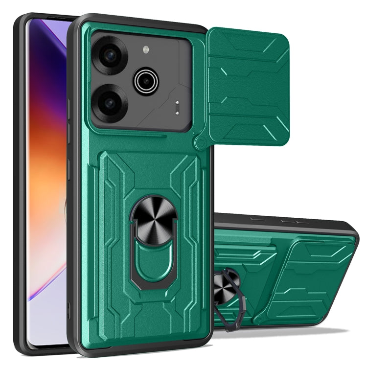 Sliding Camshield TPU+PC Phone Case with Card Slot, For Tecno Camon 40, For Tecno Camon 40 Pro 5G, For Tecno Pova 6 Pro / Pova 6