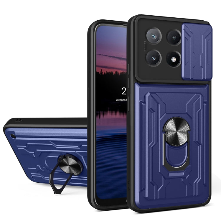 Sliding Camshield TPU+PC Phone Case with Card Slot