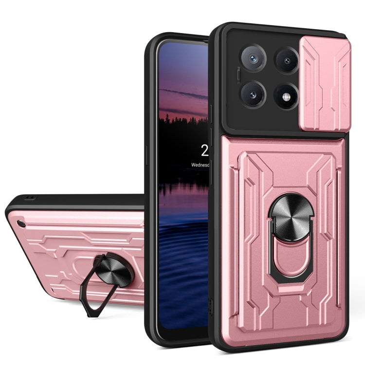 Sliding Camshield TPU+PC Phone Case with Card Slot