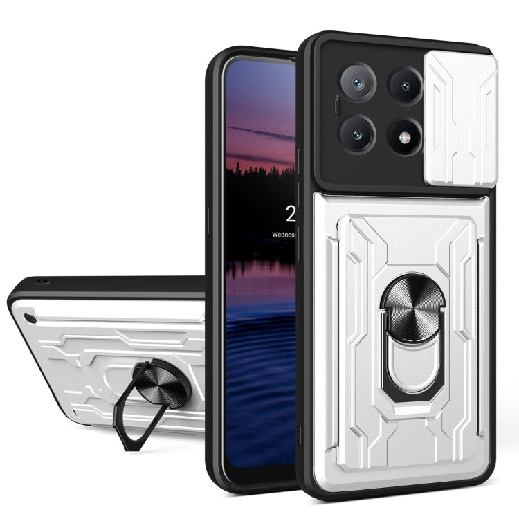 Étui de téléphone coulissant Camshield en TPU+PC avec fente pour carte, pour Xiaomi 15T 5G, pour Xiaomi Poco F7 Ultra, pour Xiaomi Poco F7 Pro, pour Xiaomi Poco X7 Pro, pour Xiaomi Poco M7 Pro 5G, pour Xiaomi 14T Pro, pour Xiaomi Poco X6 Pro