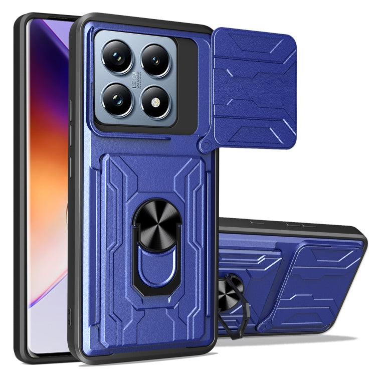 Sliding Camshield TPU+PC Phone Case with Card Slot