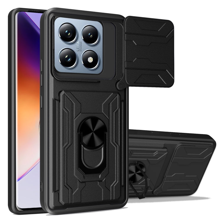 Sliding Camshield TPU+PC Phone Case with Card Slot