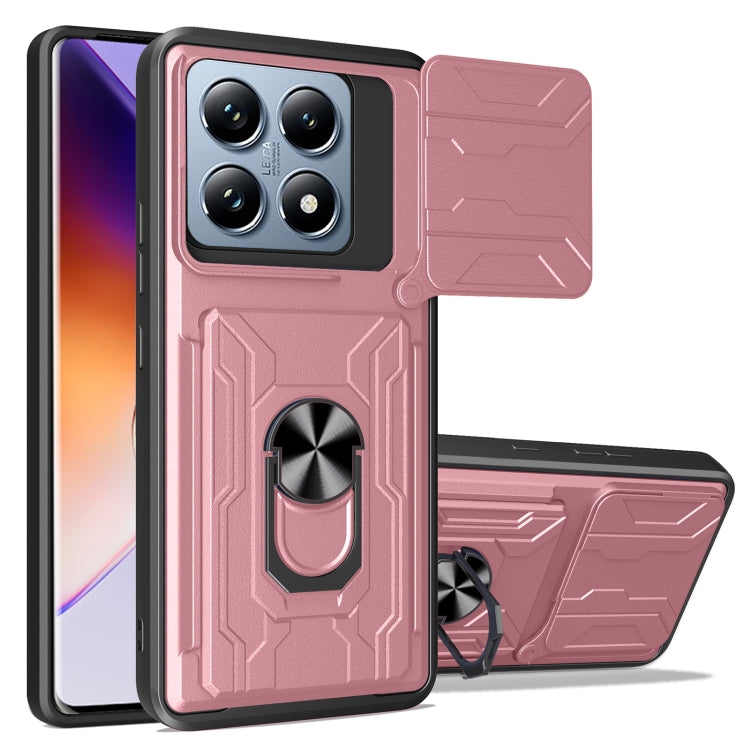 Sliding Camshield TPU+PC Phone Case with Card Slot