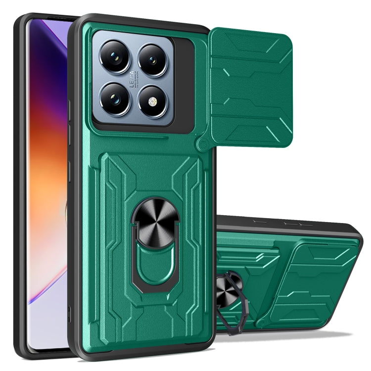 Sliding Camshield TPU+PC Phone Case with Card Slot
