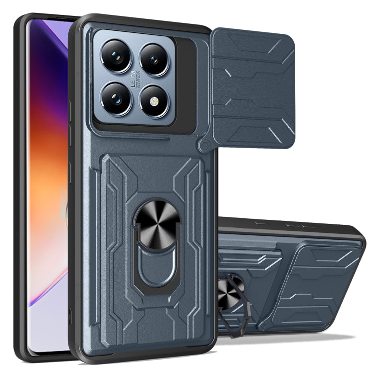 Sliding Camshield TPU+PC Phone Case with Card Slot