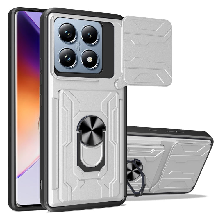 Sliding Camshield TPU+PC Phone Case with Card Slot