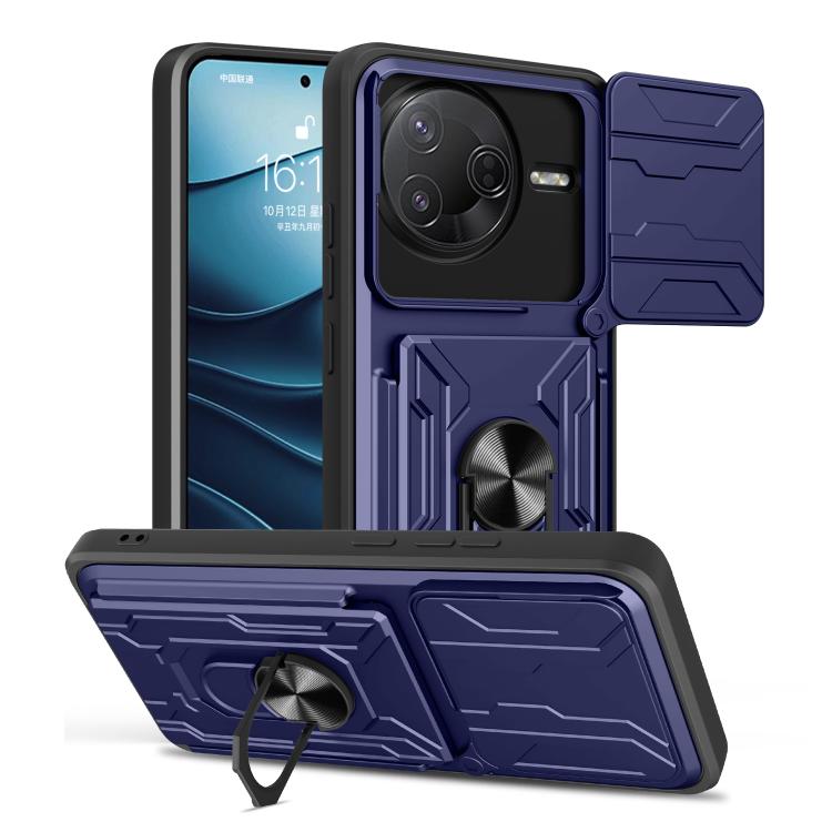 Sliding Camshield TPU+PC Phone Case with Card Slot