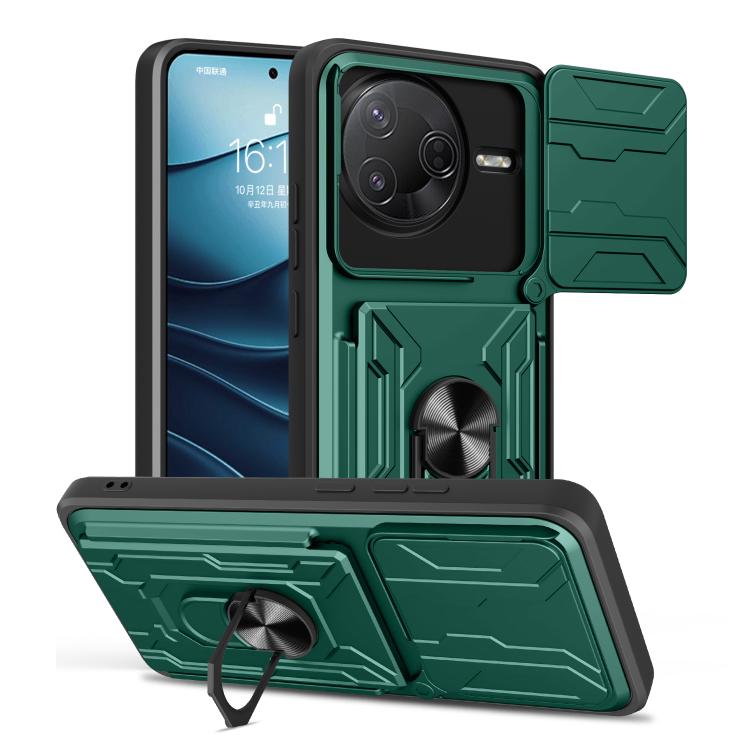 Sliding Camshield TPU+PC Phone Case with Card Slot