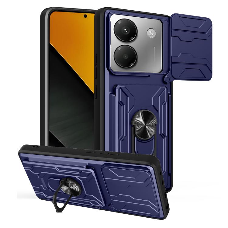 Sliding Camshield TPU+PC Phone Case with Card Slot