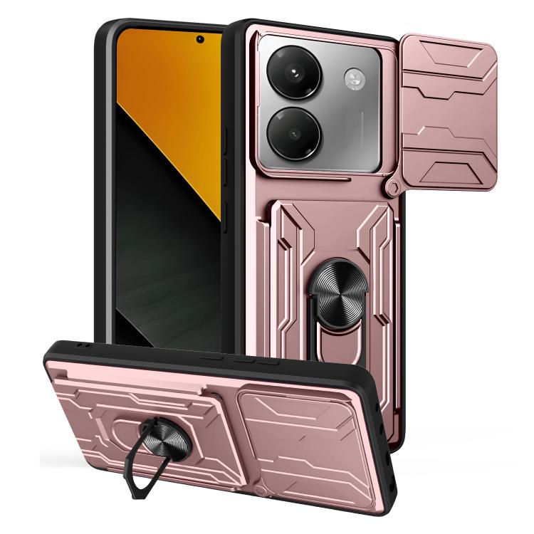 Sliding Camshield TPU+PC Phone Case with Card Slot
