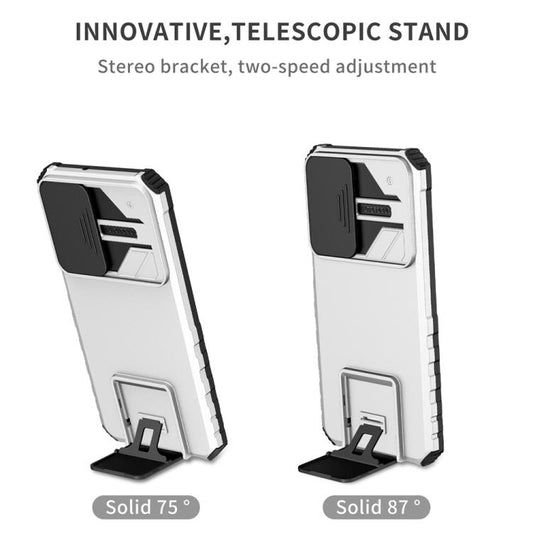 Stereoscopic Holder Sliding Camshield Phone Case, For Samsung Galaxy A36, For Samsung Galaxy A16 4G / 5G, For Samsung Galaxy A55 5G, For Samsung Galaxy A35 5G, For Samsung Galaxy A25 5G