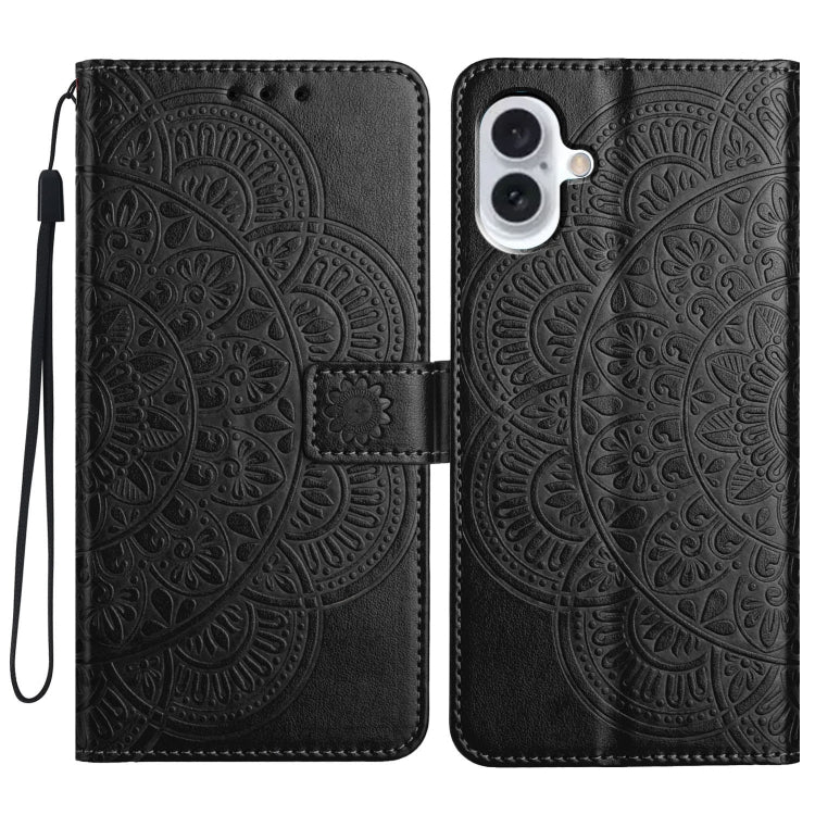 Flower Embossed Leather Phone Case, For iPhone 18 Pro, For iPhone 18 Pro Max, For iPhone 17e / 16e, For iPhone 17 Pro Max, For iPhone 17 Pro, For iPhone 17, For iPhone Air, For iPhone 16 Pro Max, For iPhone 16 Pro, For iPhone 16 Plus, For iPhone 16