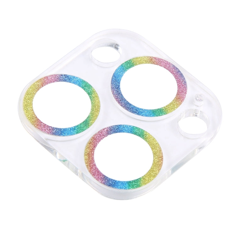 Glitter Ring Tempered Glass Camera Lens Film, For iPhone 16 Pro / 16 Pro Max, For iPhone 16 / 16 Plus