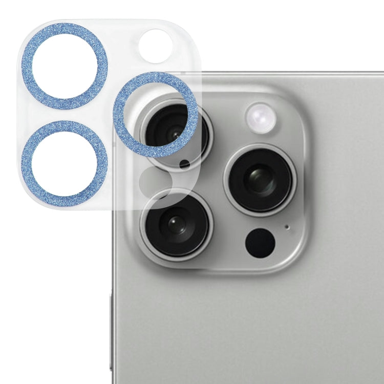 Glitter Ring Tempered Glass Camera Lens Film, For iPhone 16 Pro / 16 Pro Max, For iPhone 16 / 16 Plus