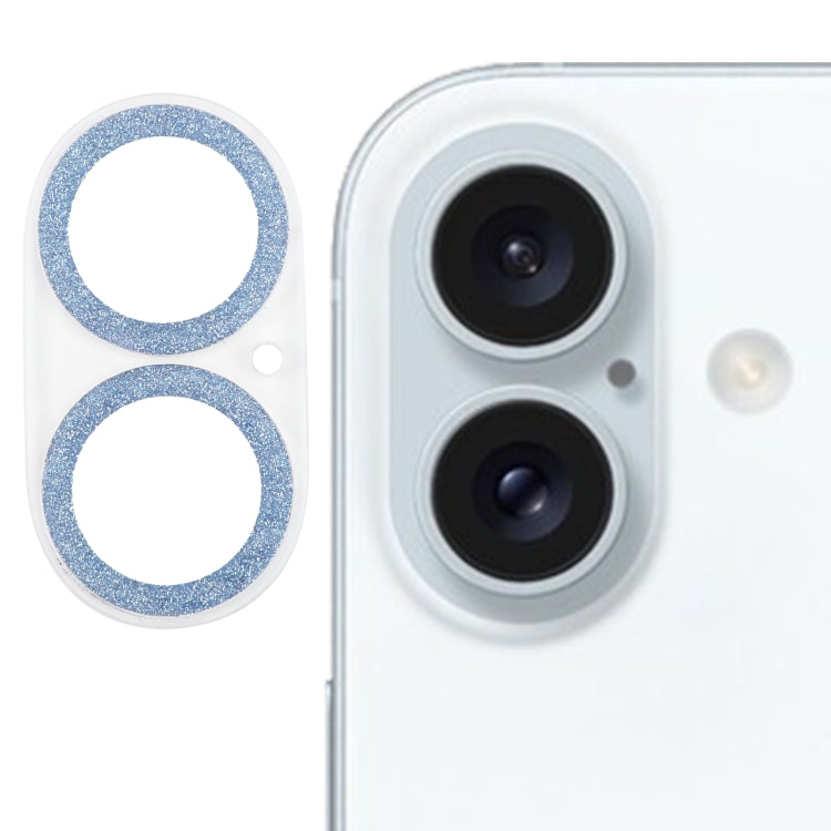 Glitter Ring Tempered Glass Camera Lens Film, For iPhone 16 Pro / 16 Pro Max, For iPhone 16 / 16 Plus