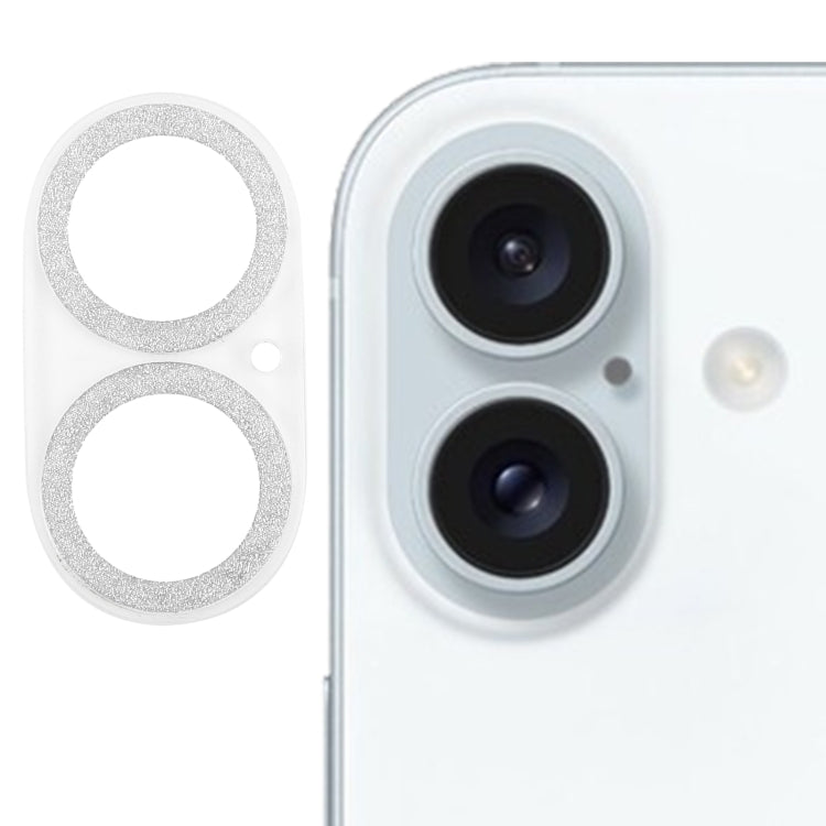 Glitter Ring Tempered Glass Camera Lens Film, For iPhone 16 Pro / 16 Pro Max, For iPhone 16 / 16 Plus